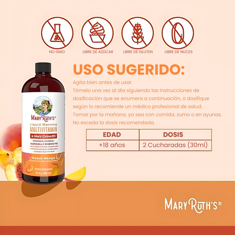 Multivitamínico Mary Ruths + Lustriva®